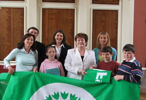 Representatives from An Taisce Green Schools Awards ceremony